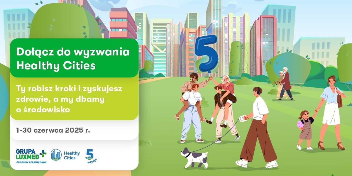 Chodź z nami po zdrowie! Startuje jubileuszowa edycja wyzwania Healthy Cities