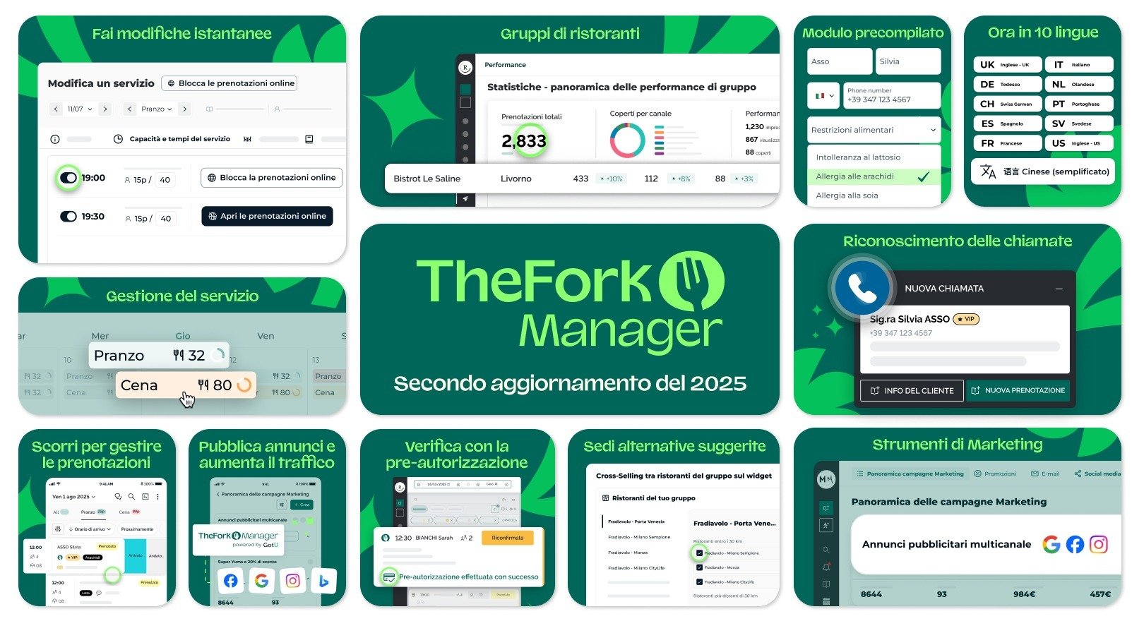 Estate senza stress per i ristoratori: il nuovo aggiornamento di TheFork Manager porta in sala ancora più controllo e rapidità di gestione.