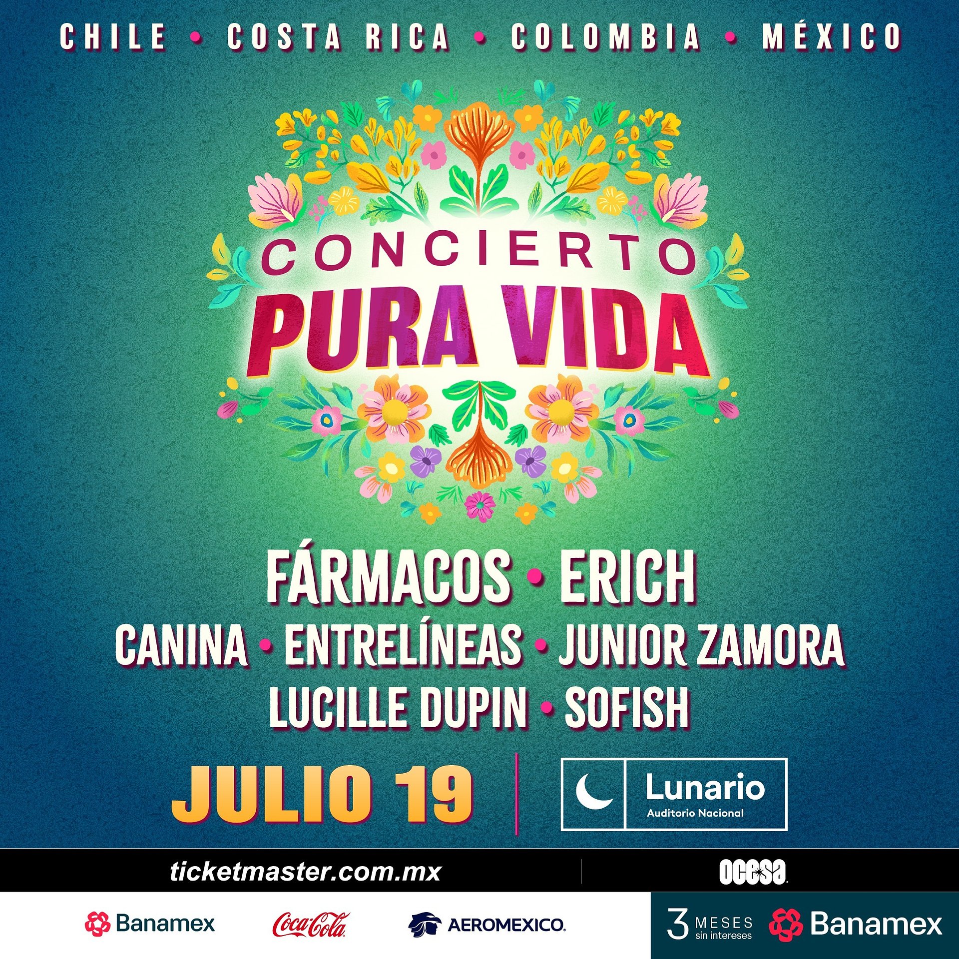 Invitación Conferencias de Prensa Virtual Talentos Concierto Pura Vida