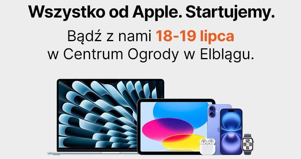 Szykuj się na dobre promocje. Otwarcie pierwszego iSpota w Elblągu już w piątek 18 lipca!