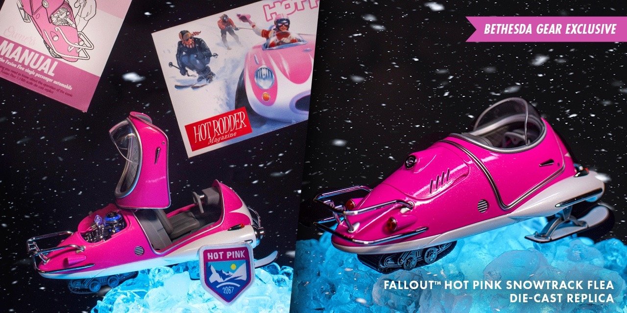 Fallout Hot Pink Snowtrack Flea Die-Cast Replica (Bethesda Gear Exclusive)