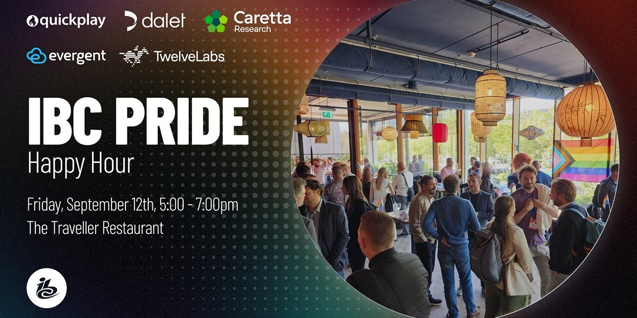 Quickplay, Caretta Research, Dalet, Evergent and Twelve Labs Announce the Return of IBC Pride Happy Hour