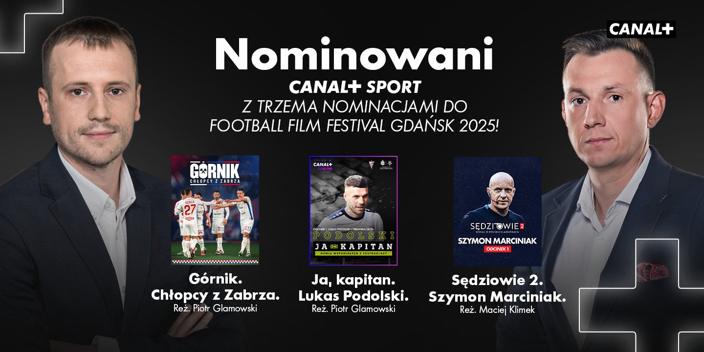 Piotr Glamowski i Maciej Klimek nominowani do nagrody „Złota Jedenastka” na Football Film Festival Gdańsk 2025!