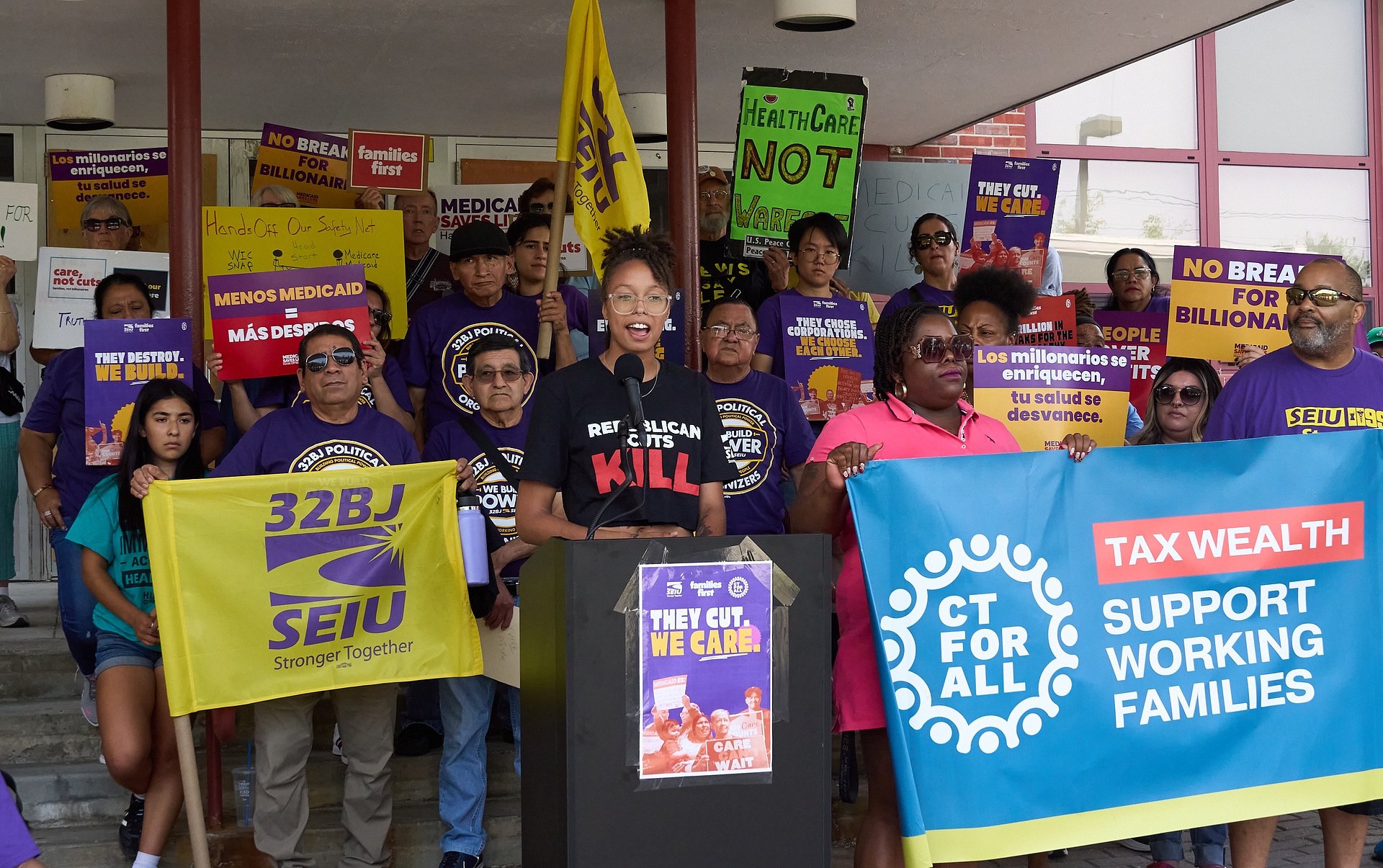 Families, Community Members Gather to Stand Up to Federal Cuts at "Families First" Event
