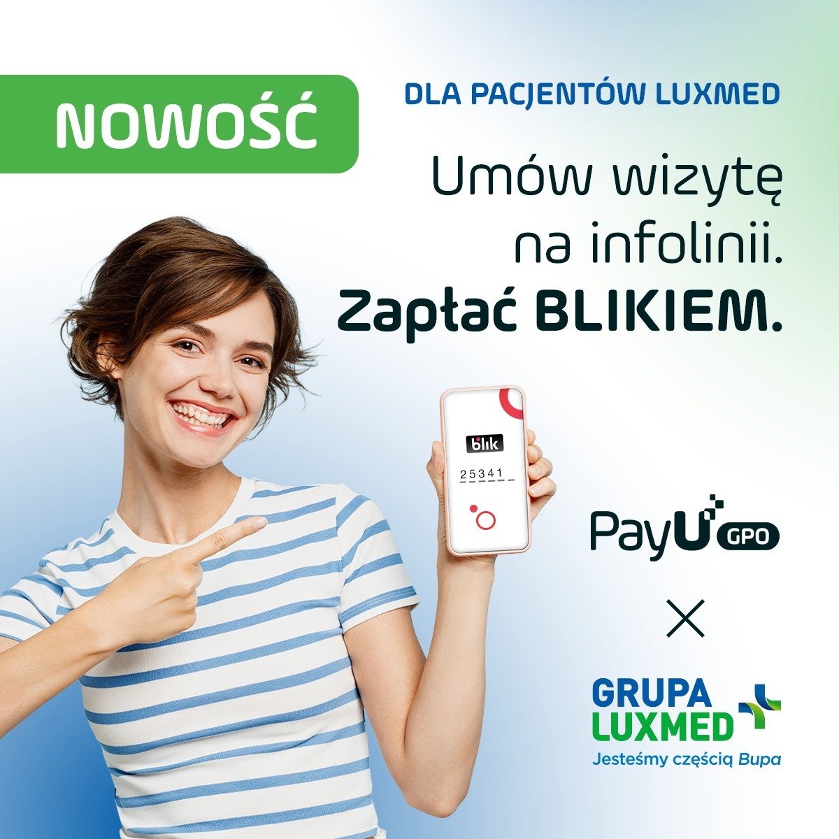 LUX MED wprowadza płatności BLIKIEM na infolinii