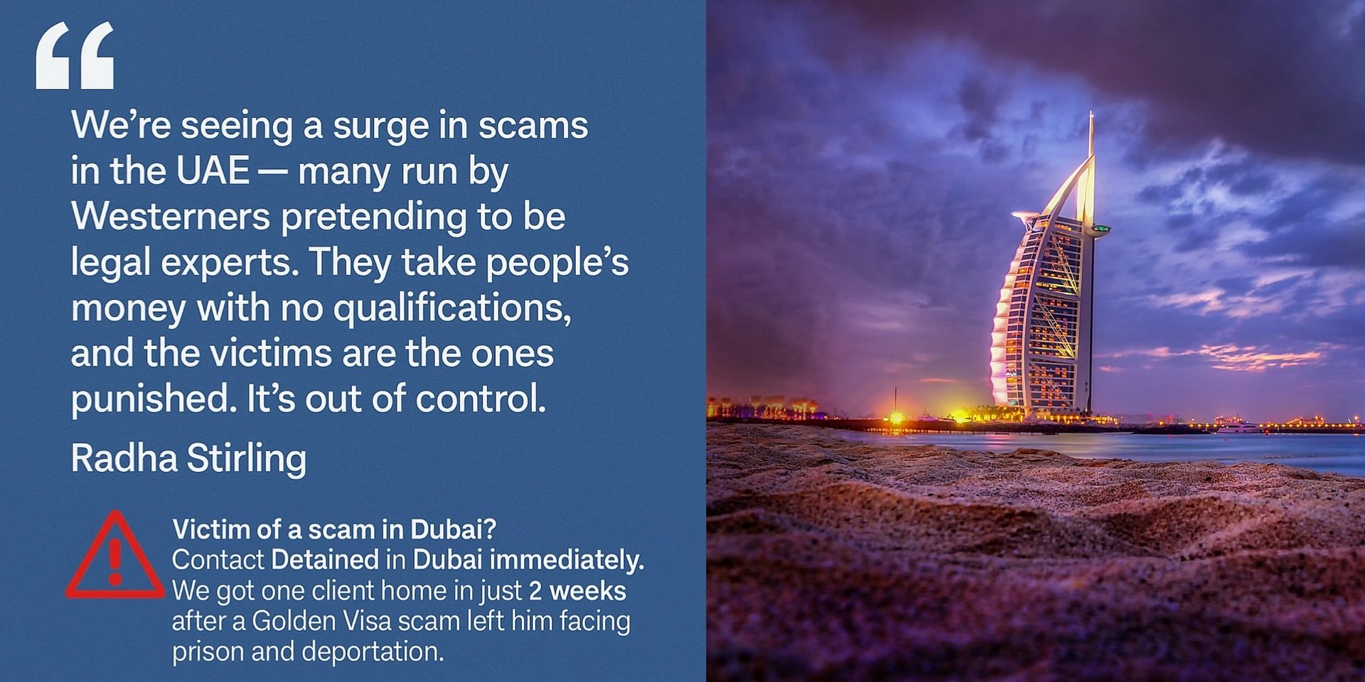 Golden Visa Nightmare - Fraud warning issued.