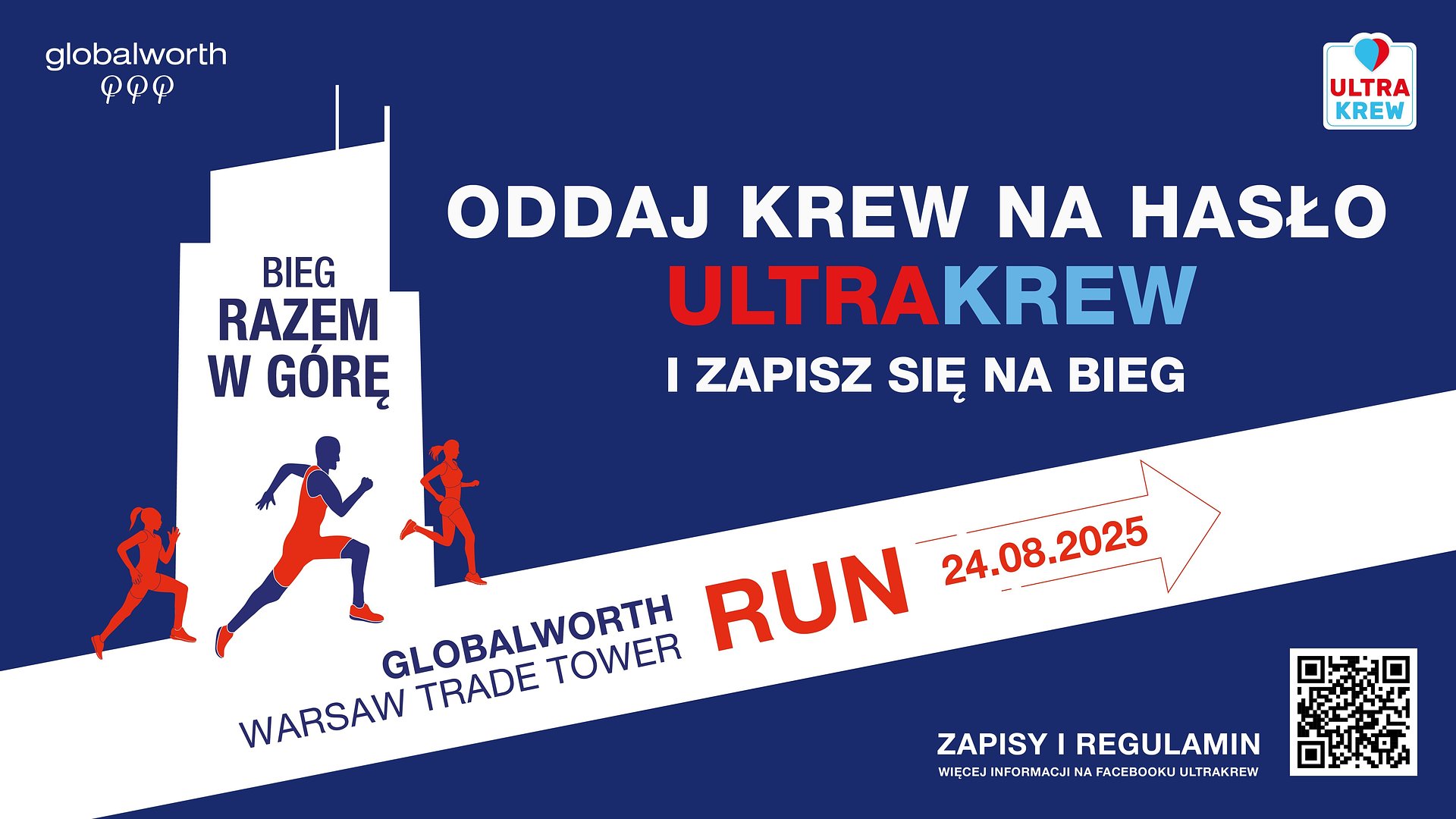 „Razem w górę 2025”- bieg po schodach promujący honorowe krwiodawstwo już 24 sierpnia po raz czwarty w Warsaw Trade Tower
