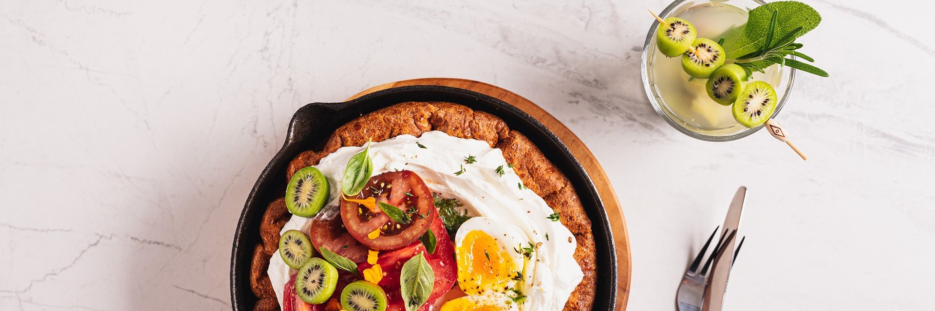 Dutch baby z minikiwi
