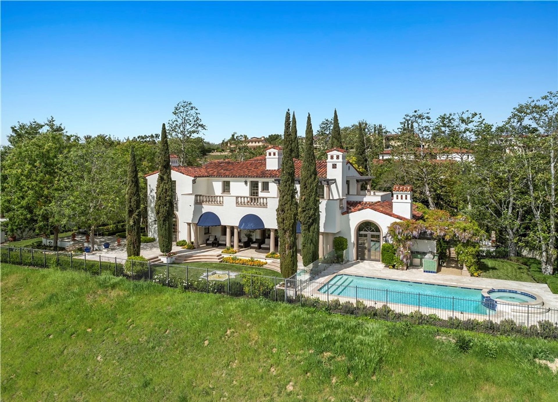 Custom Mediterranean-Inspired, Front-Row Estate in Shady Canyon Listed for $11,495,000 by Coldwell Banker Realty
