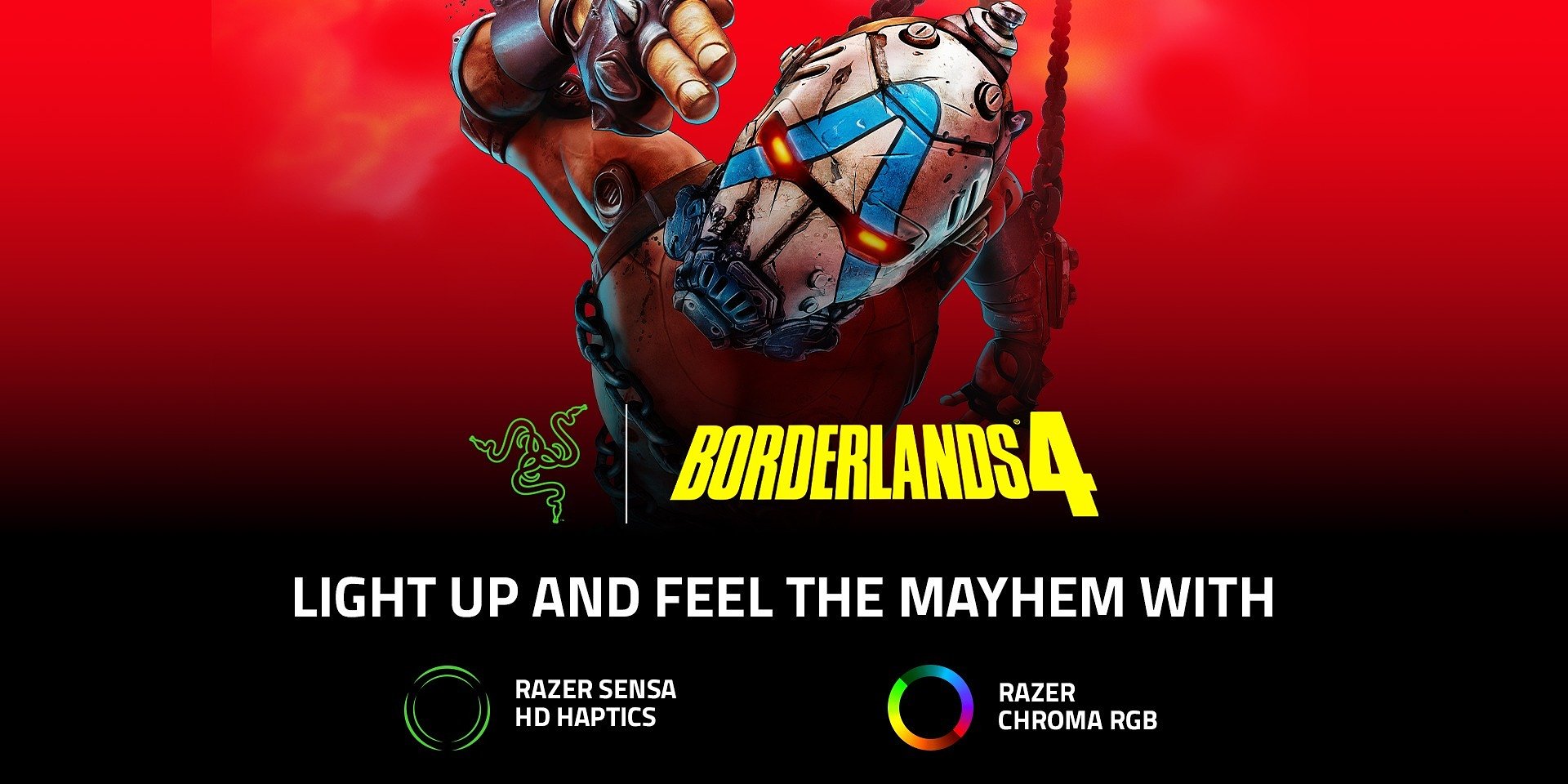 FEEL THE MAYHEM - BORDERLANDS 4 LEVELS UP WITHRAZER SENSA HD HAPTICS AND CHROMA RGB