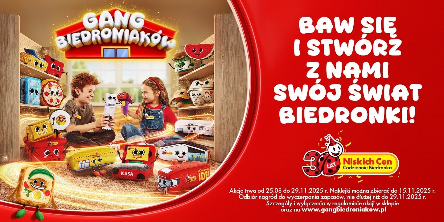 Stwórz z Gangiem Biedroniaków swoją wymarzoną Biedronkę