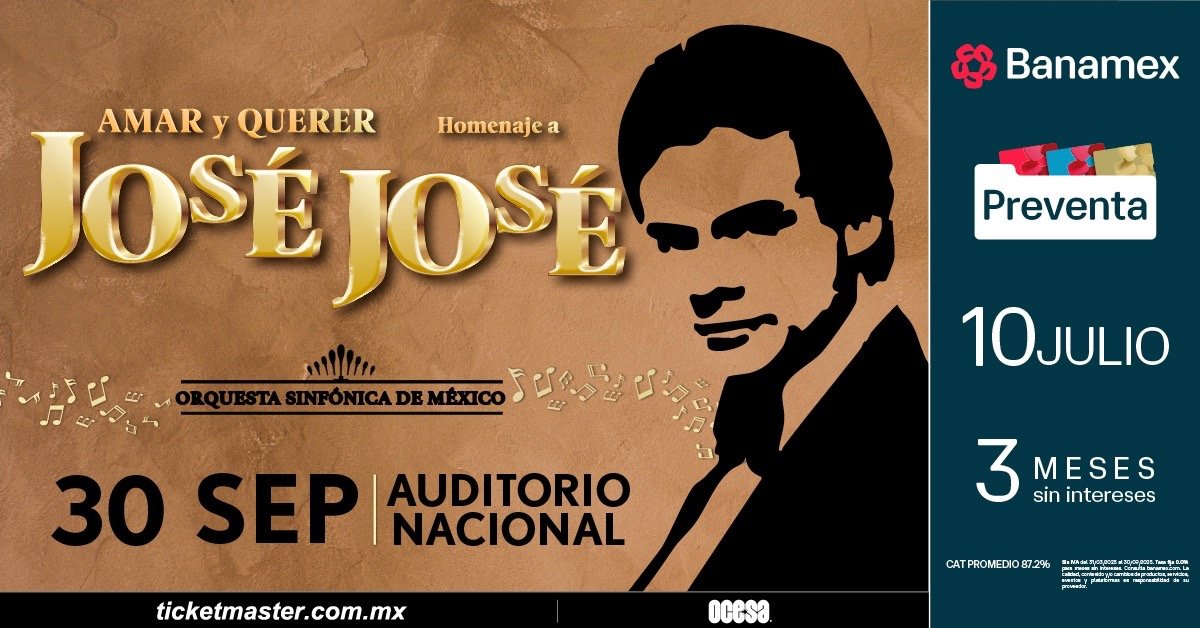 Invitación Conferencia de Prensa Homenaje a José José