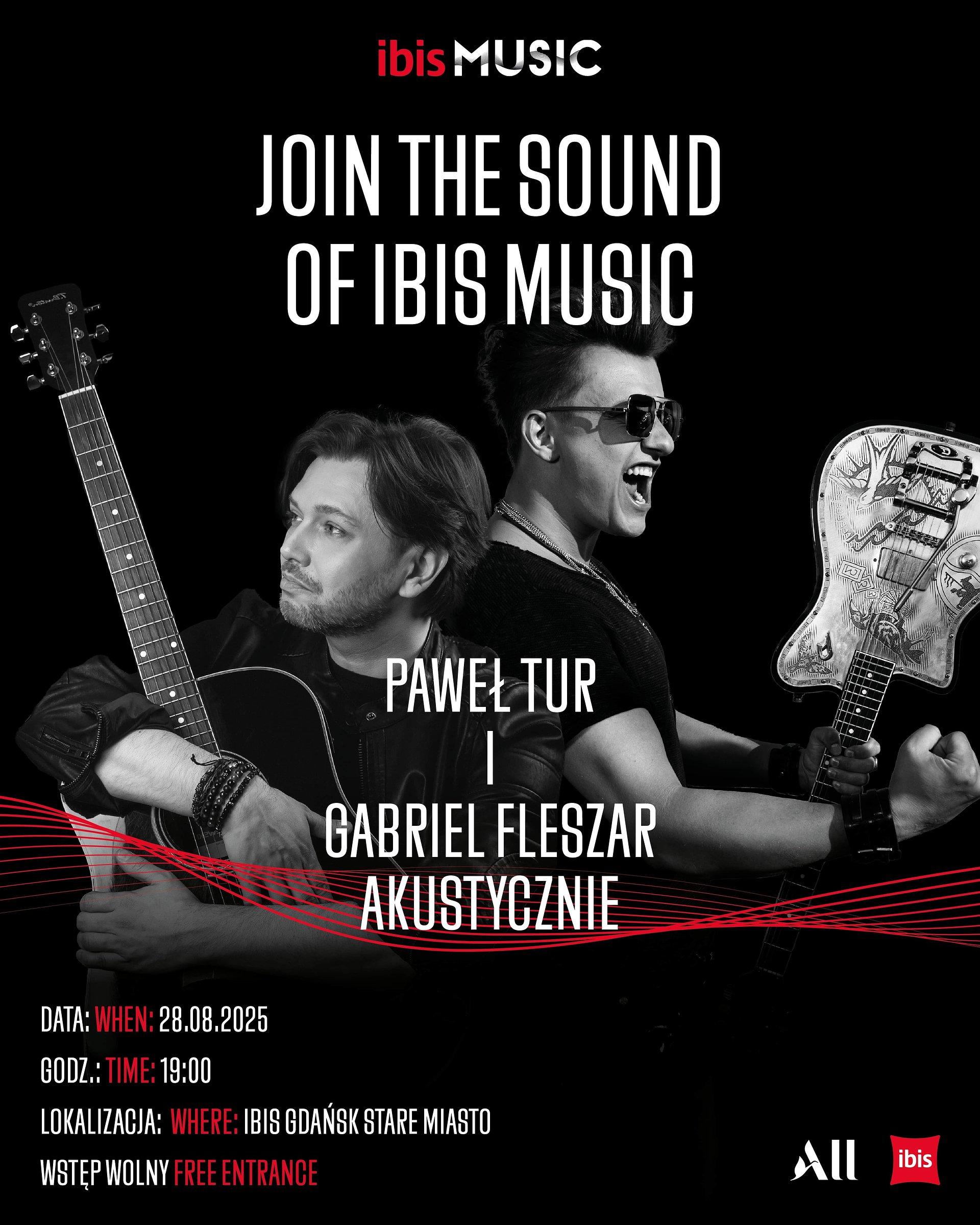 ibis Gdańsk Stare Miasto zaprasza na koncert Pawła Tura i Gabriela Fleszara