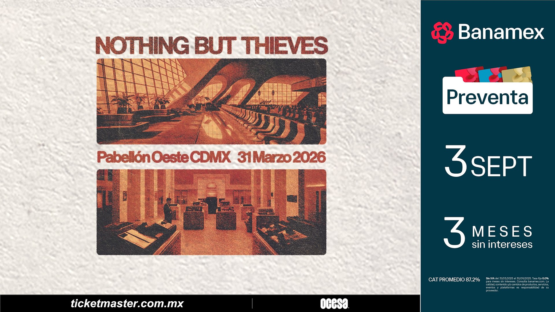 Una noche de rock épico y emociones en vivo en el Pabellón Oeste con ​Nothing But Thieves