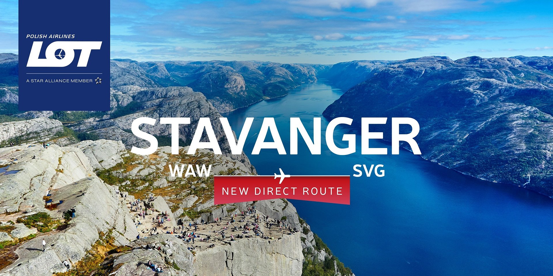 The Norwegian land of fjords makes into the LOT Polish Airlines route network - the national carrier invites passengers to visit Stavanger