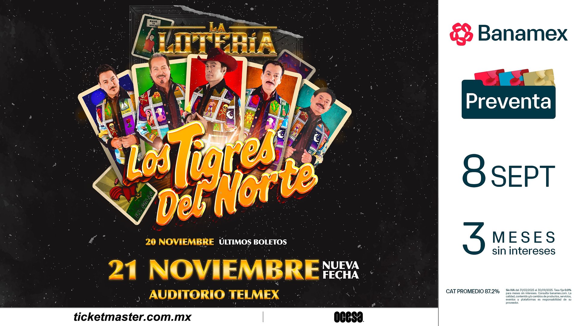 ¡Lotería! Una segunda fecha de Los Tigres del Norte en Guadalajara