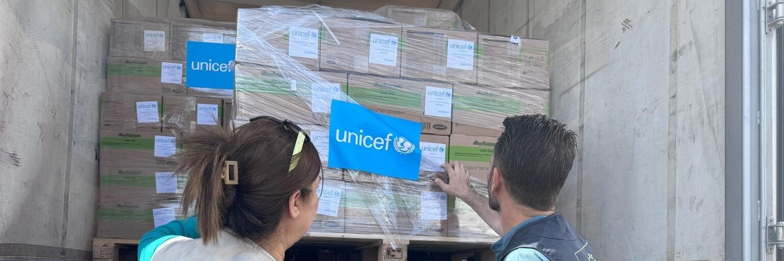 UNICEF jest w Strefie Gazy, aby powstrzymać klęskę głodu i nieść ratującą życie pomoc