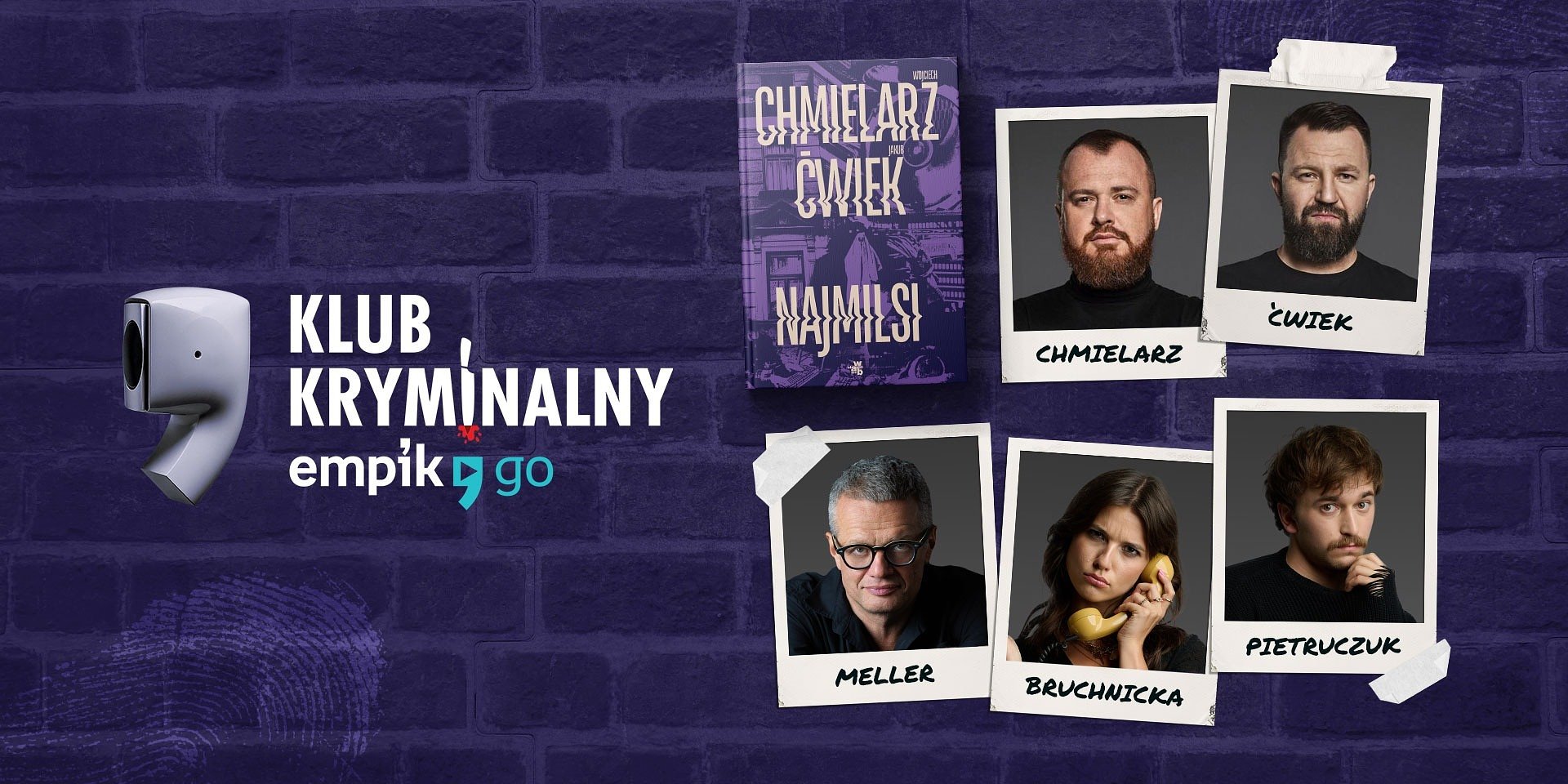 Klub Kryminalny Empik Go: „Najmilsi – zagadka krwawej kamienicy” na żywo z udziałem Wojciecha Chmielarza, Jakuba Ćwieka i Marcina Mellera