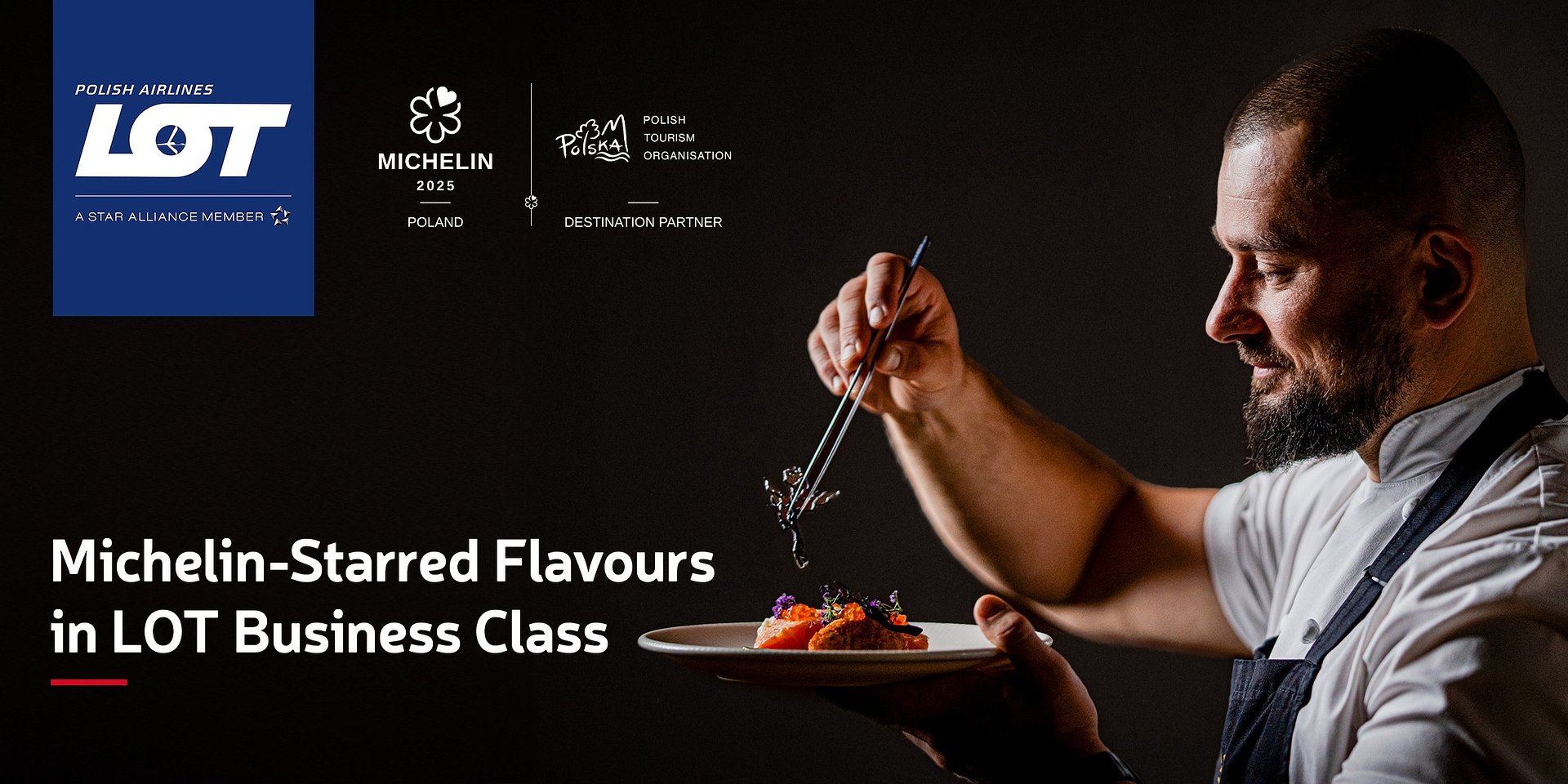 Exceptional service aboard LOT Polish Airlines – Michelin-starred flavours in LOT Business Class