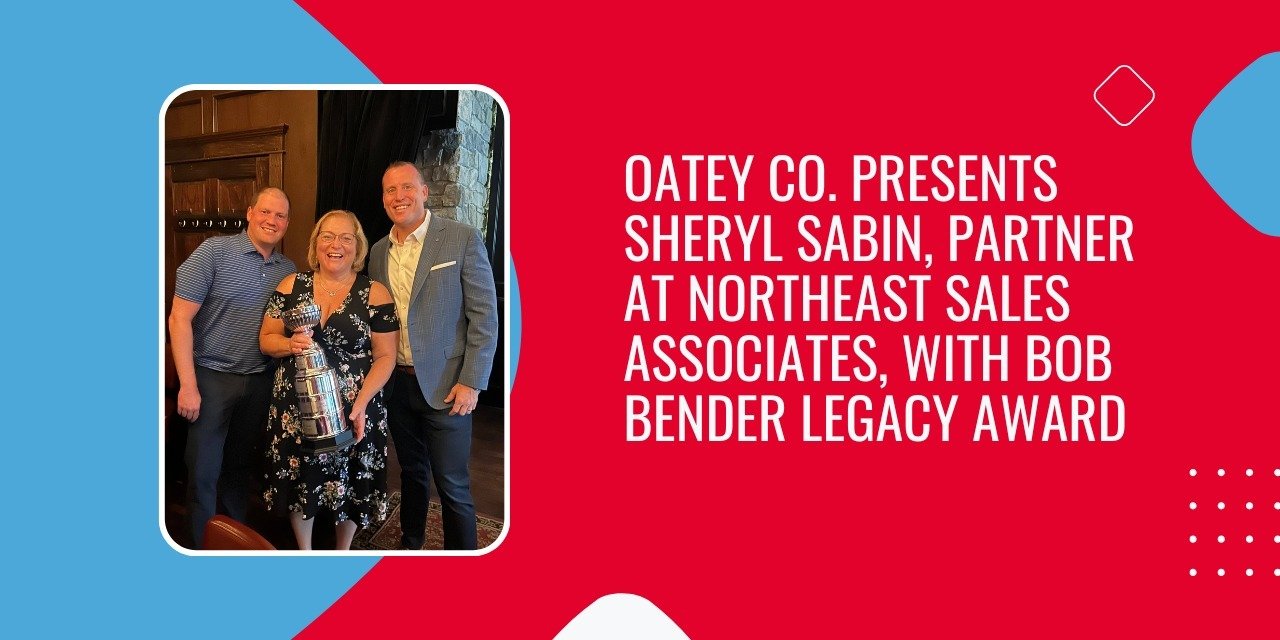 Oatey Co. Presents Sheryl Sabin, Partner at Northeast Sales Associates, with Bob Bender Legacy Award