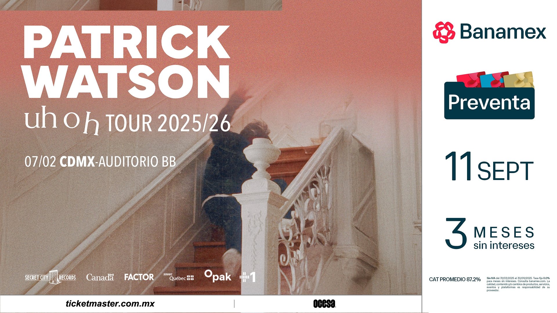 Una noche de piano onírico y melodías que tocan el alma con Patrick Watson