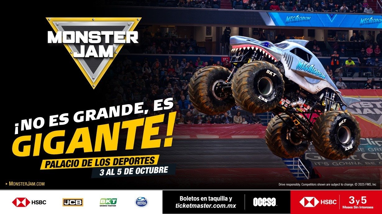 Regresa la adrenalina al máximo a la CDMX con Monster Jam