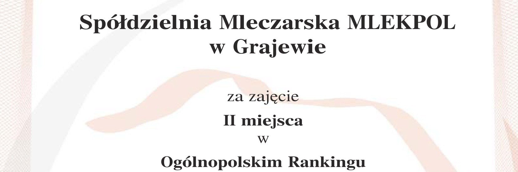 Mlekpol ponownie w czołówce polskich spółdzielni mleczarskich