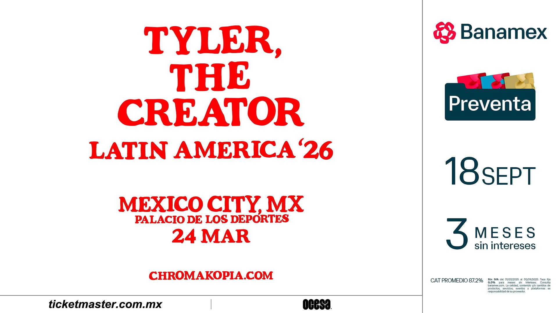 ¡TYLER, THE CREATOR ANUNCIA LAS FECHAS DE SU GIRA POR LATINOAMÉRICA!
