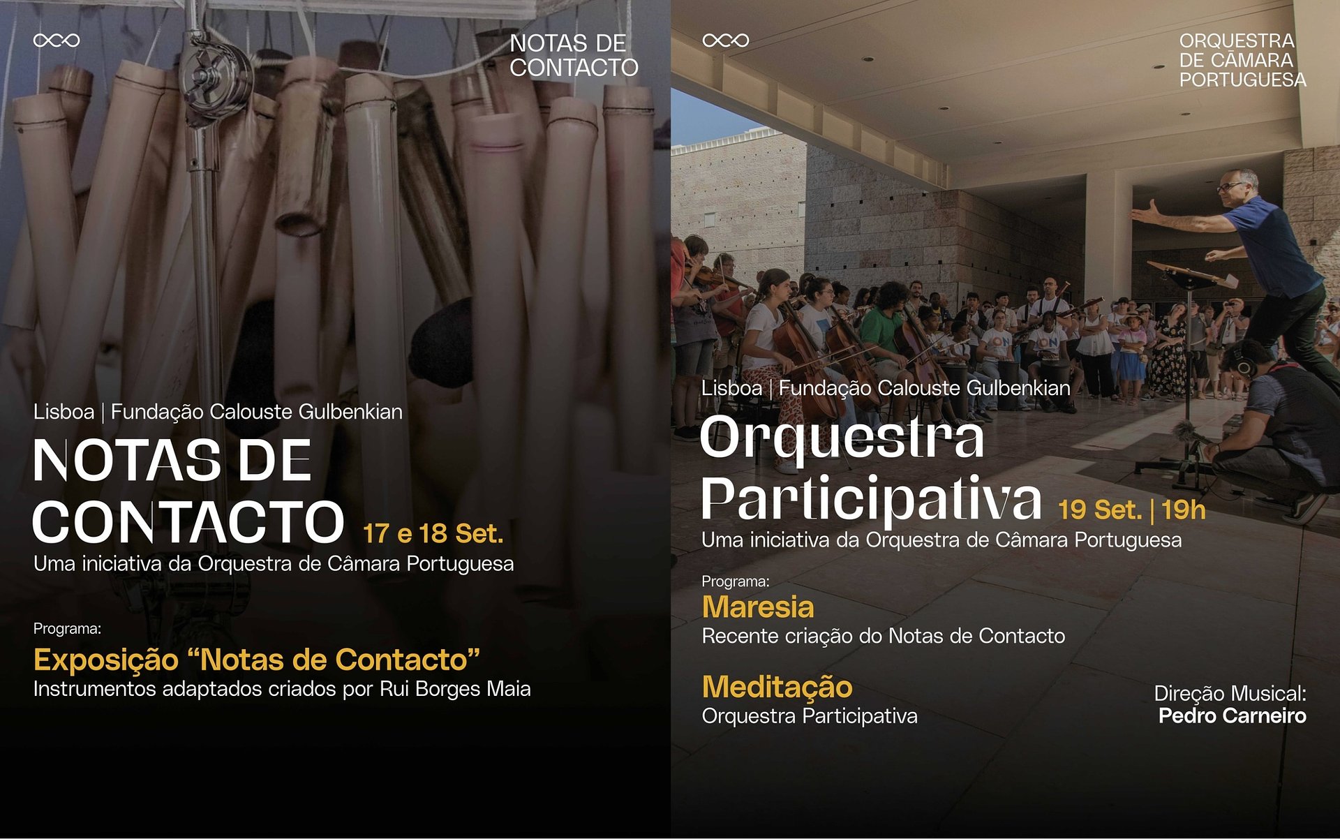 Ensemble inclusivo Notas de Contacto em concerto da Orquestra Participativa e em exposição na Fundação Calouste Gulbenkian