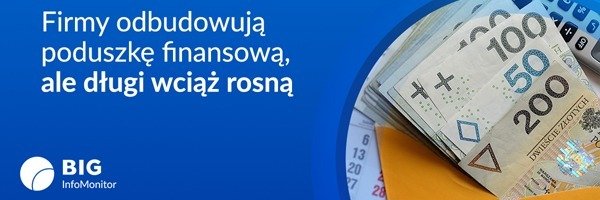 BIG InfoMonitor: Firmy odbudowują poduszkę finansową, ale zaległości im przybywa