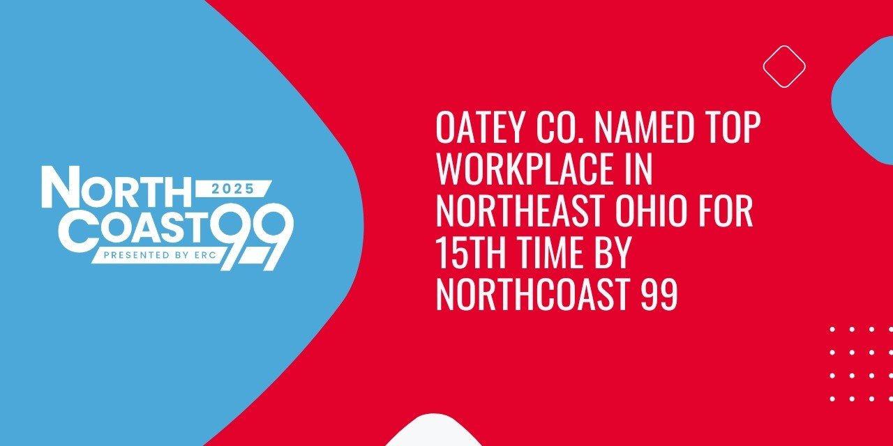 Oatey Co. Named Top Workplace in Northeast Ohio for 15th Time by NorthCoast 99
