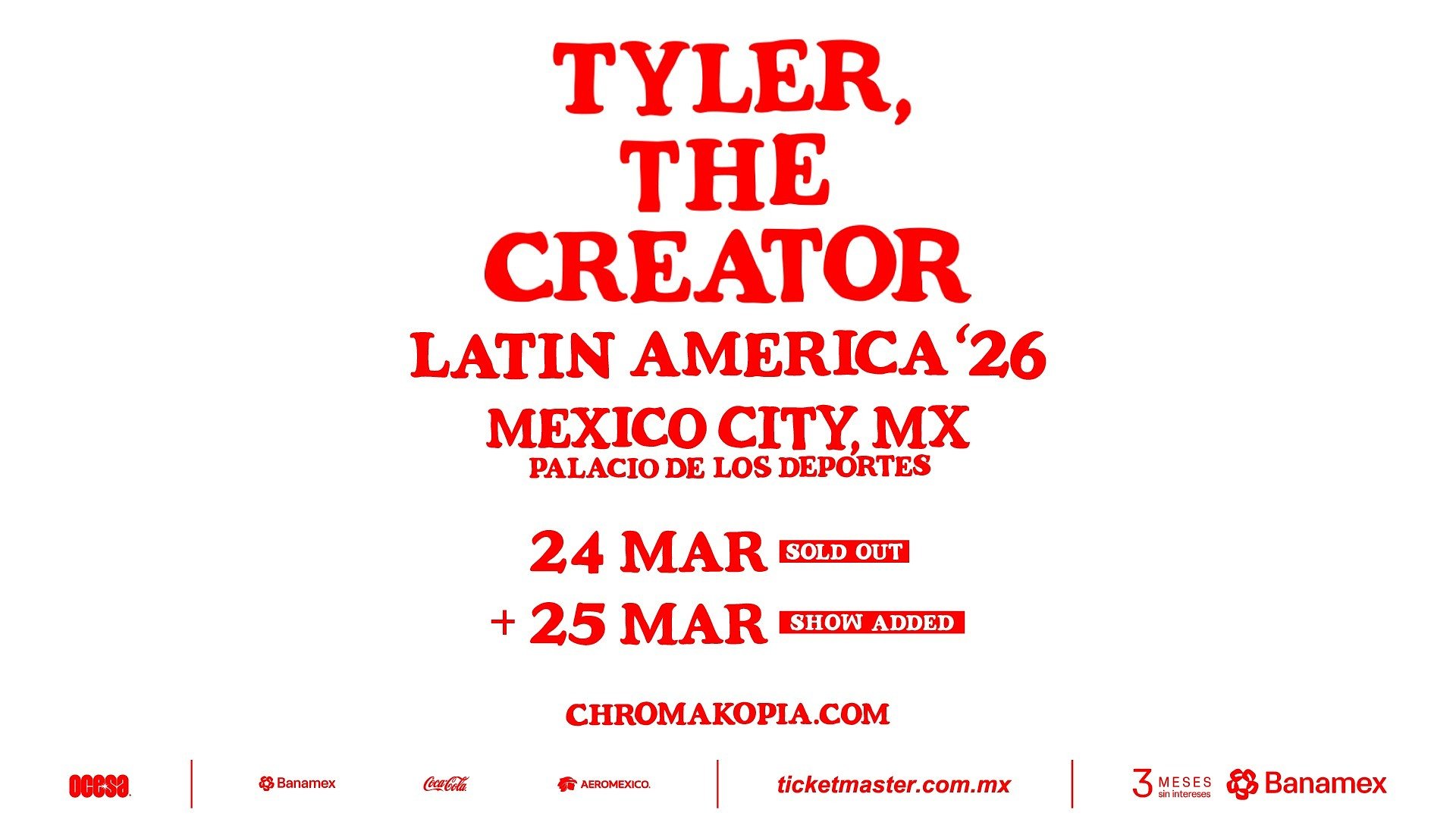 TYLER, THE CREATOR ANUNCIA LAS FECHAS DE SU GIRA POR LATINOAMÉRICA