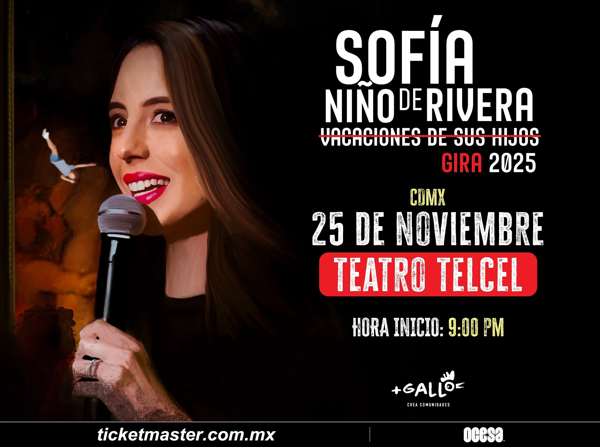 Sofía Niño de Rivera llegará al Teatro Telcel de la CDMX