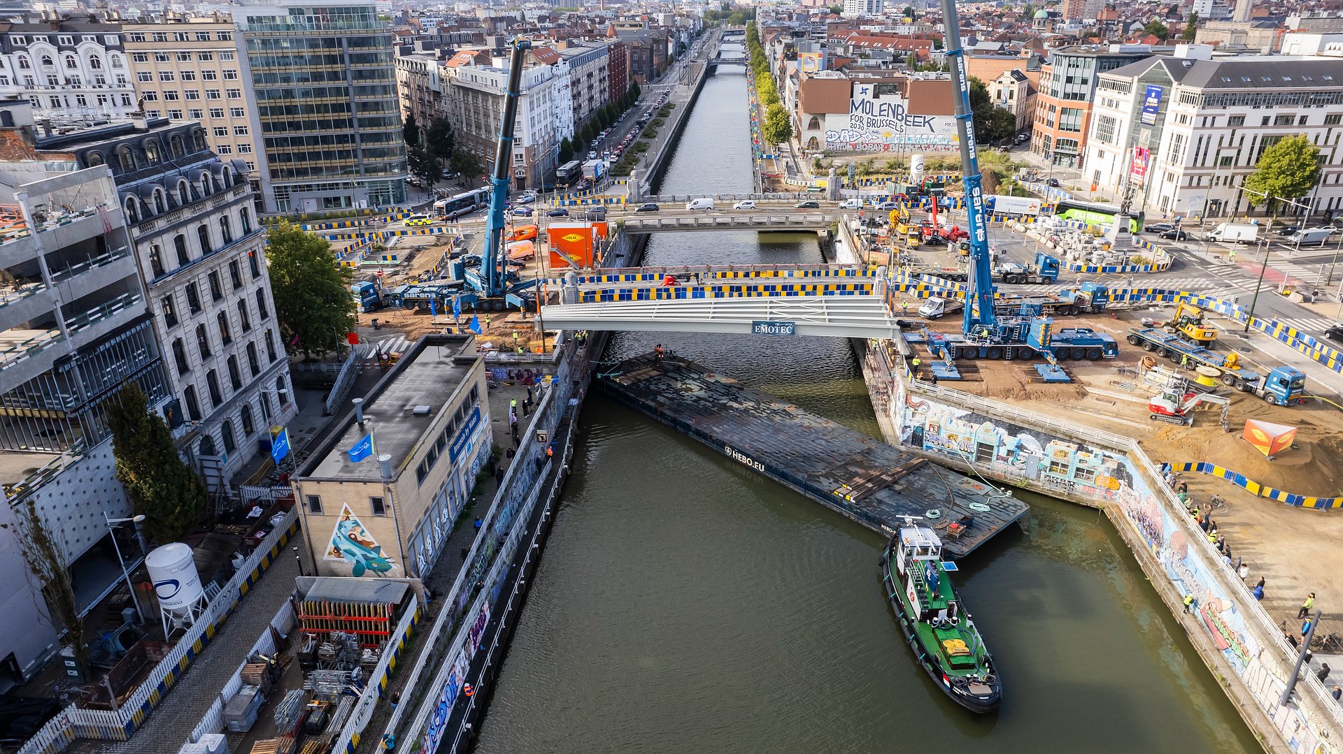 De herinrichting van het Saincteletteplein in Brussel zal de verkeersveiligheid in de omgeving verbeteren en Molenbeek met het stadscentrum verbinden