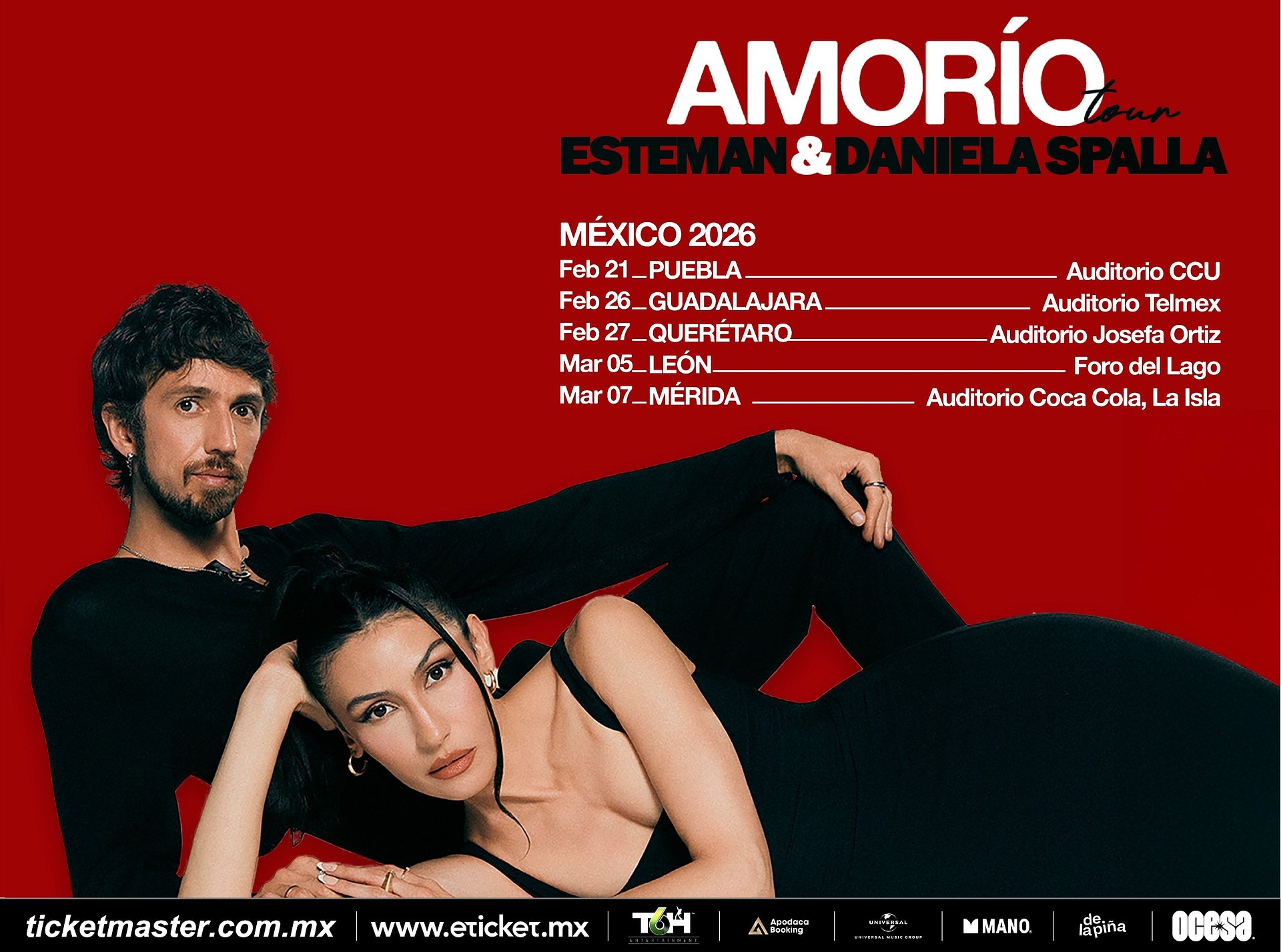 Esteman & Daniela Spalla: Amorío la gira que conquistará a México