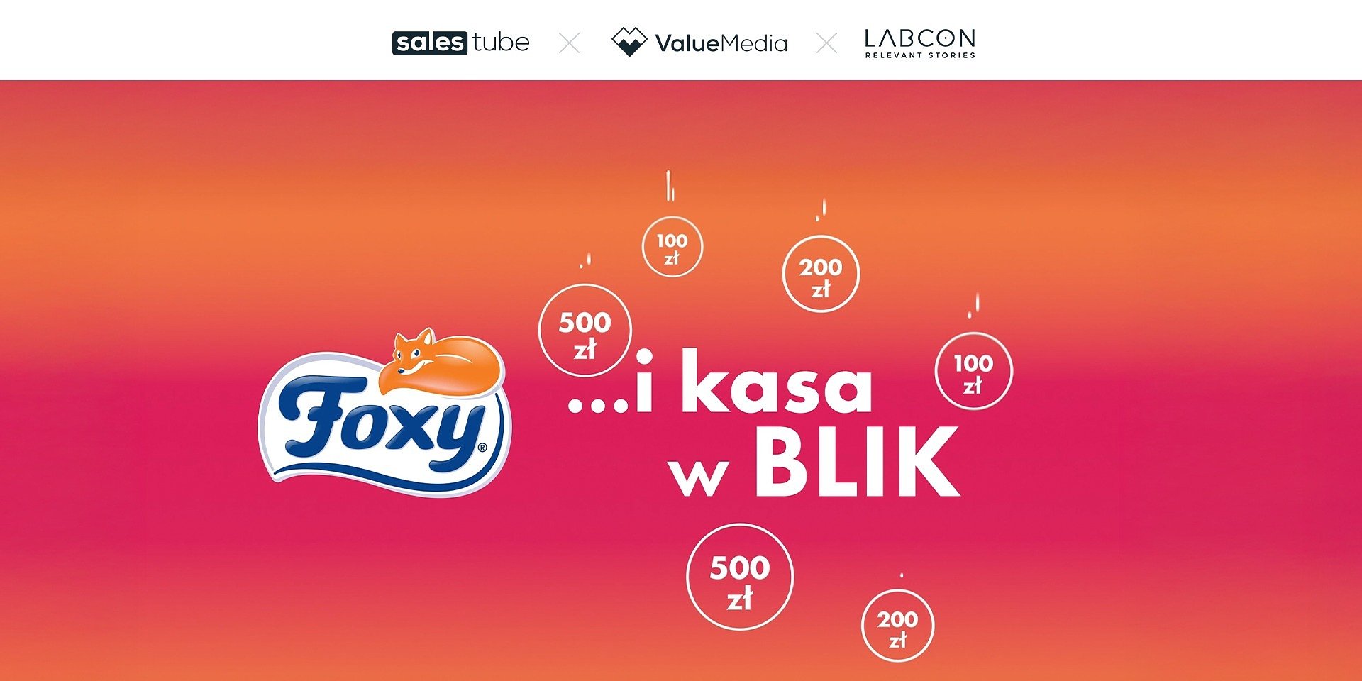 Labcon, Value Media i Salestube z kampanią 360 promującą loterię „Foxy… i kasa w BLIK”