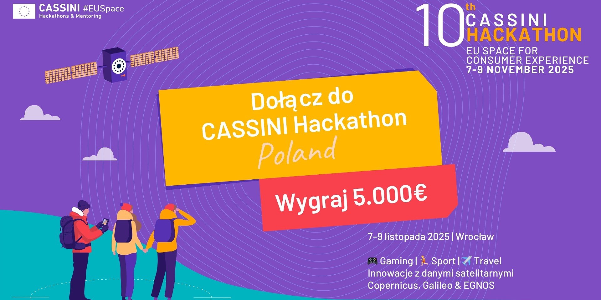 Kosmiczne wyzwania czekają – 10th CASSINI Hackathon już w listopadzie