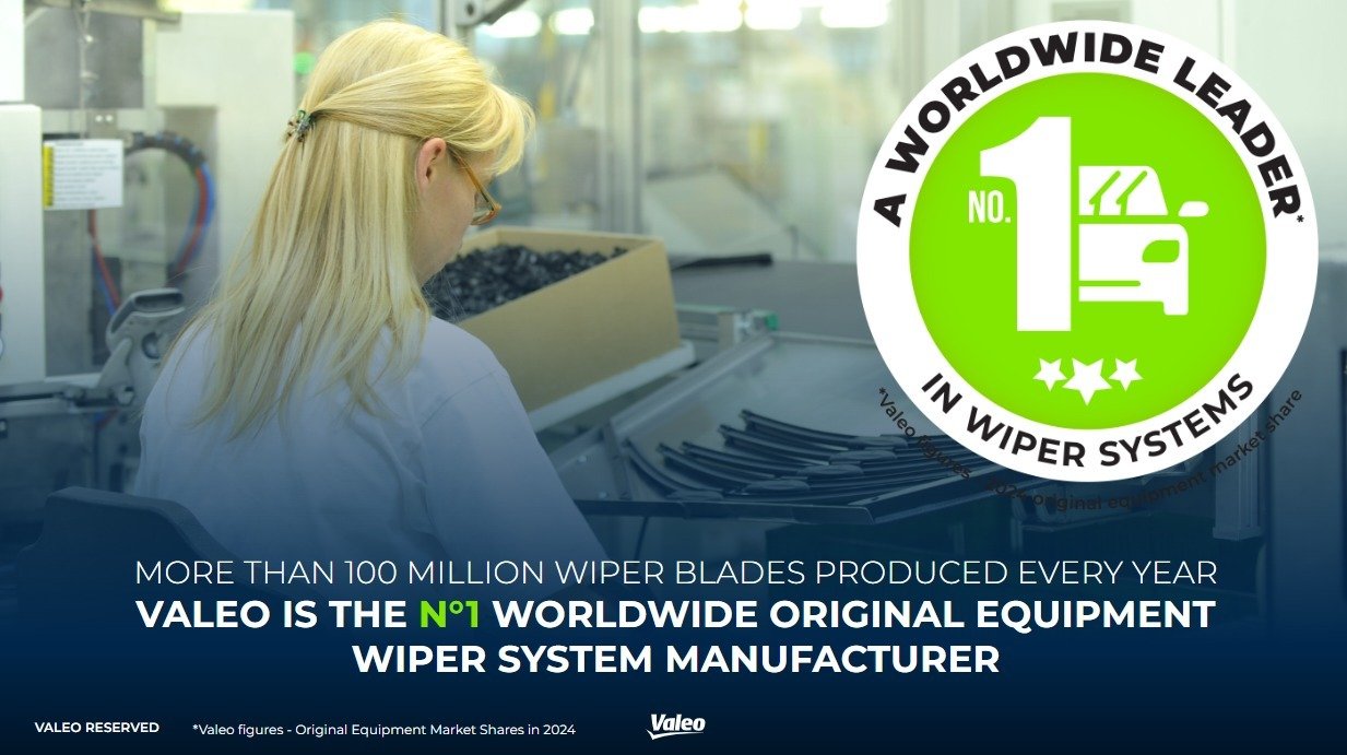 Valeo remains the worldwide leader in wiper systems for automotive manufacturers
