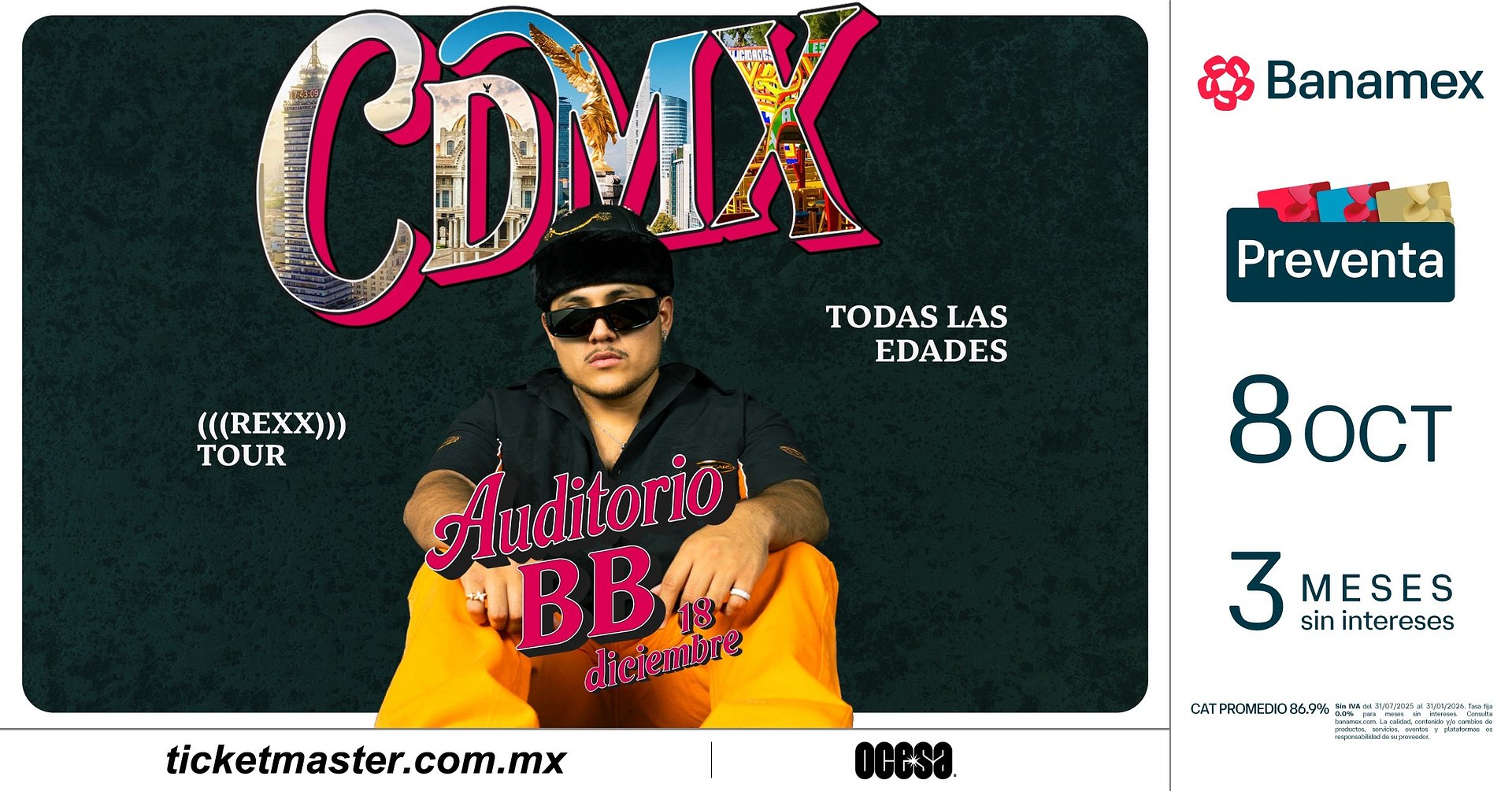 LEGALLYRXX ANUNCIA SHOW EN EL AUDITORIO BB
