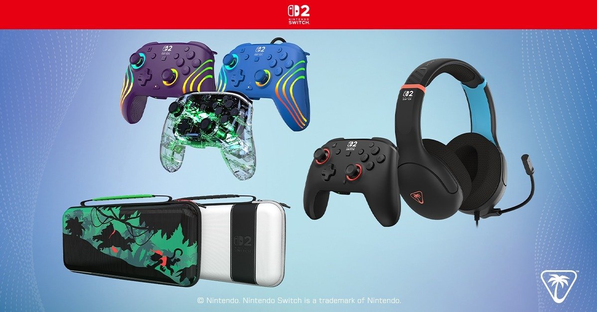Nowe kontrolery, etui i osłona ekranu. Nowości Turtle Beach z oficjalną licencją do Nintendo Switch 2