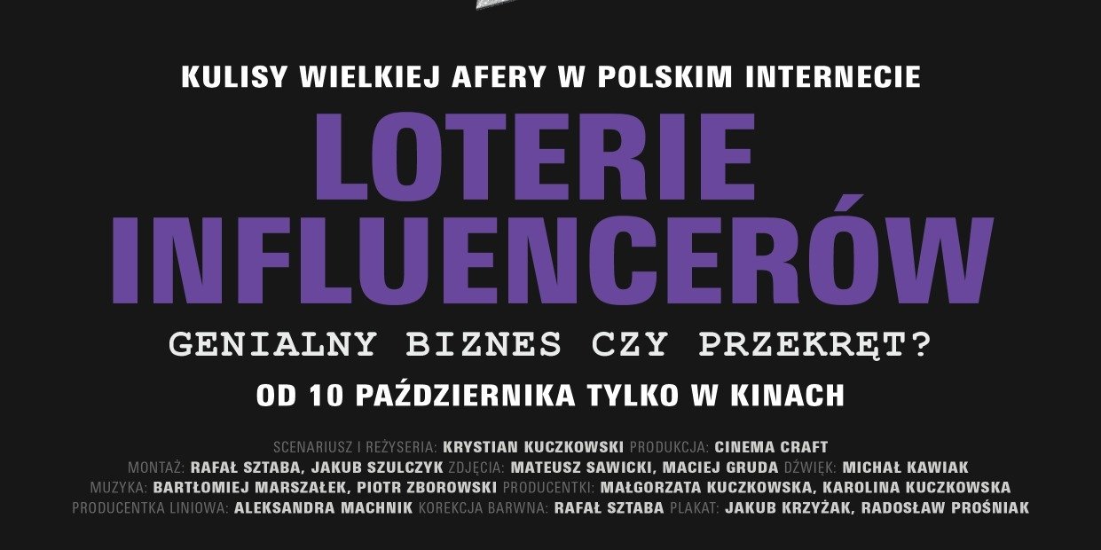 „Loterie influencerów. Genialny biznes czy przekręt?”. Film o kulisach jednej z największych afer w polskim internecie w kinach już w ten weekend