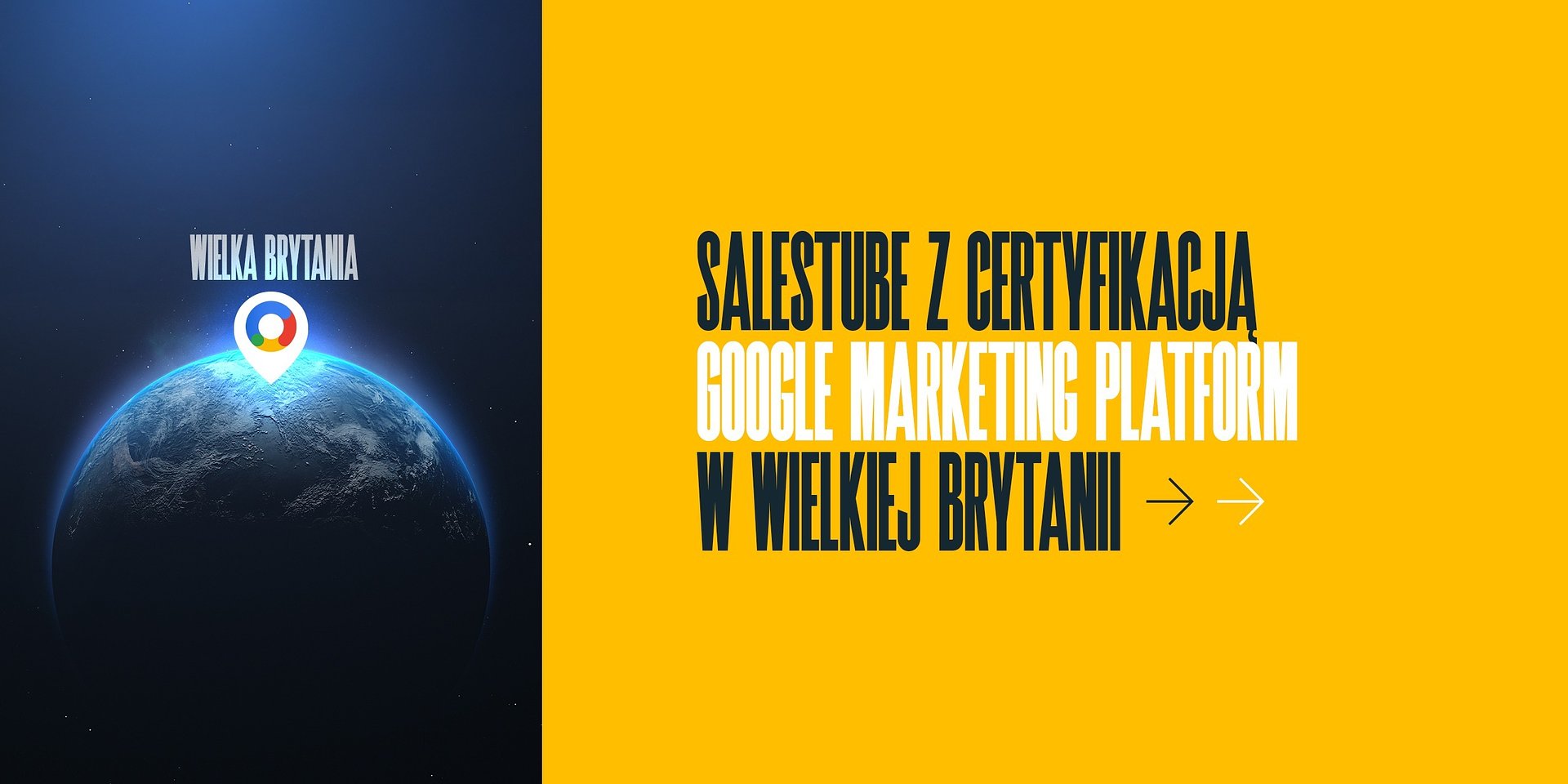 Salestube z certyfikacją Google Marketing Platform na piątym rynku - w Wielkiej Brytanii