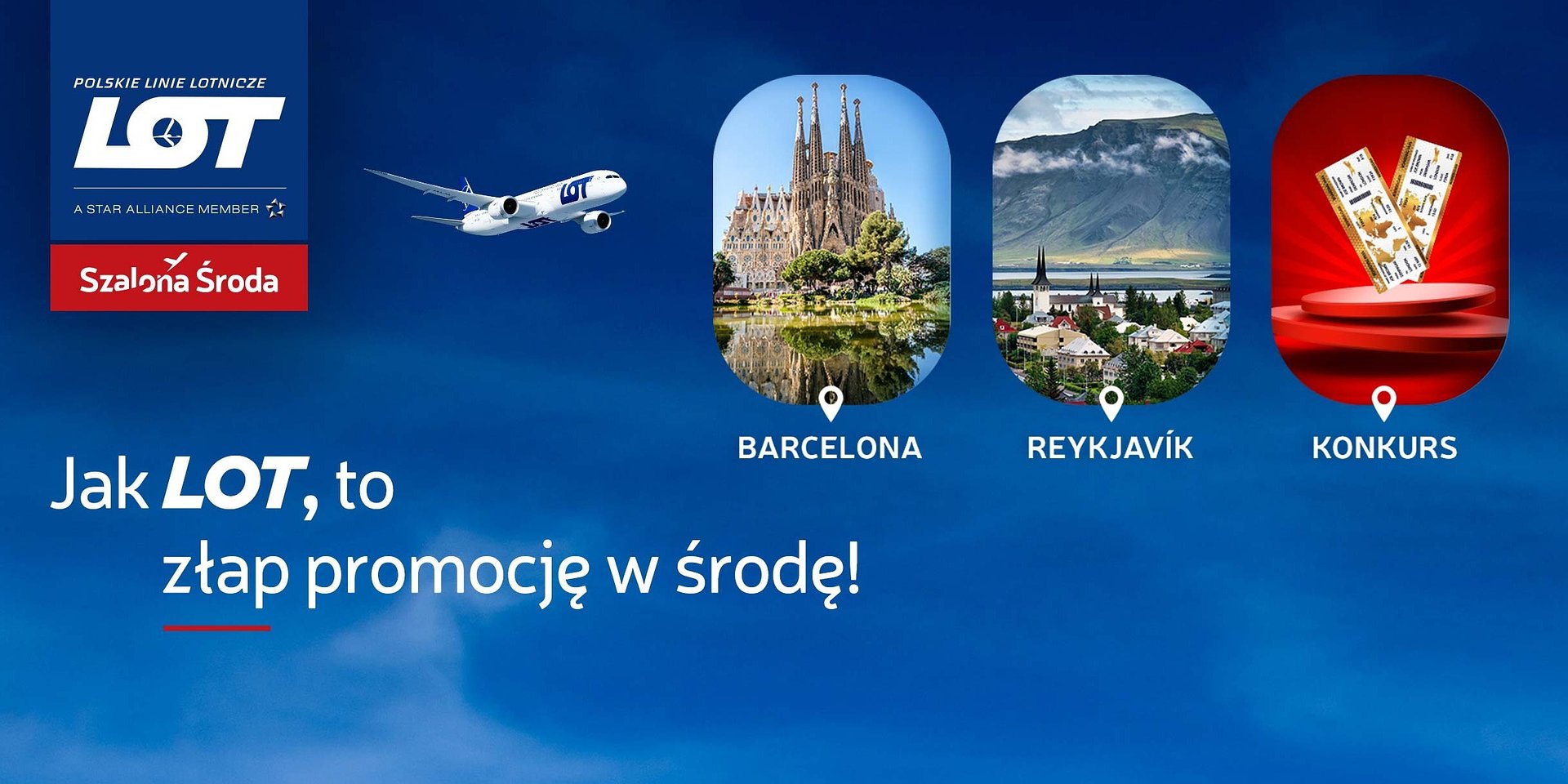 Jak LOT to złap promocję w środę i wygraj w Szalonym Konkursie!