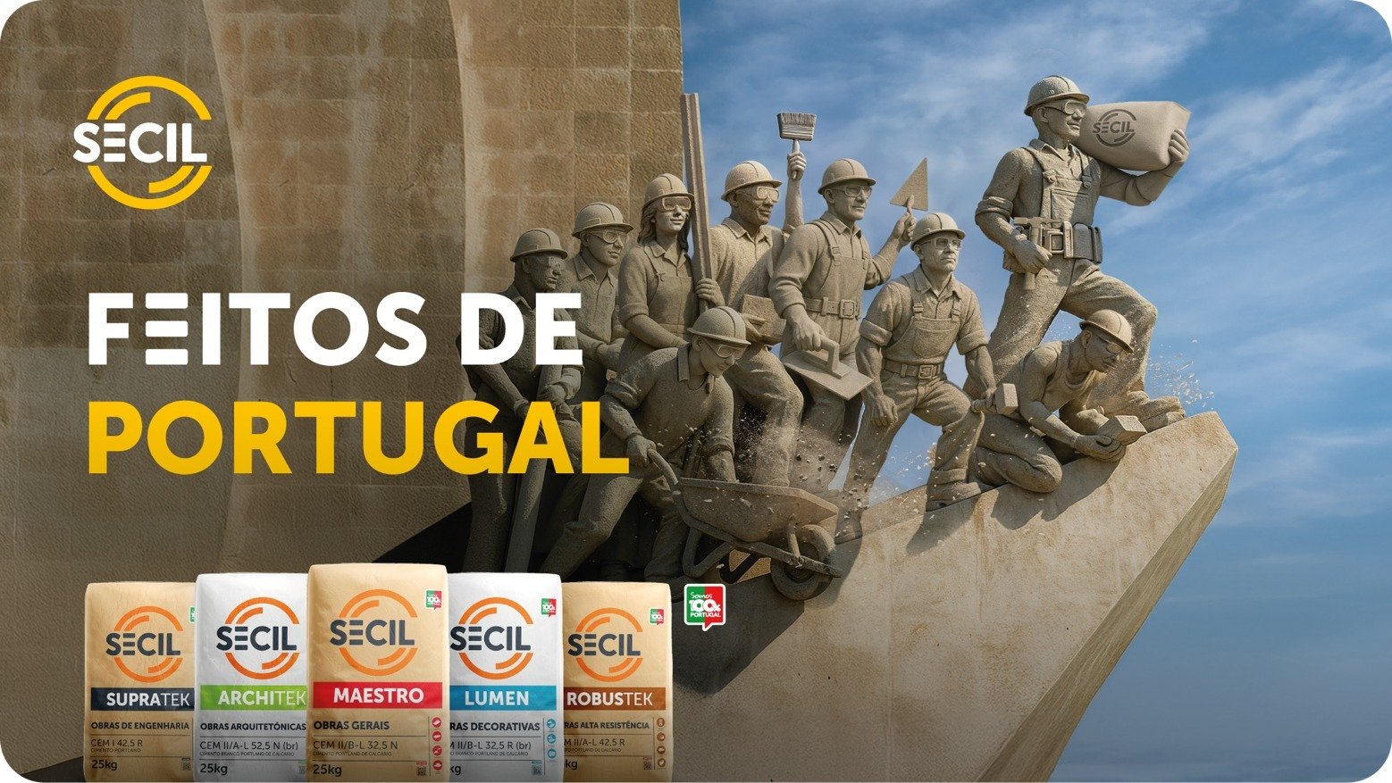 SECIL lança campanha “Feitos de Portugal” e celebra histórico de Portugalidade