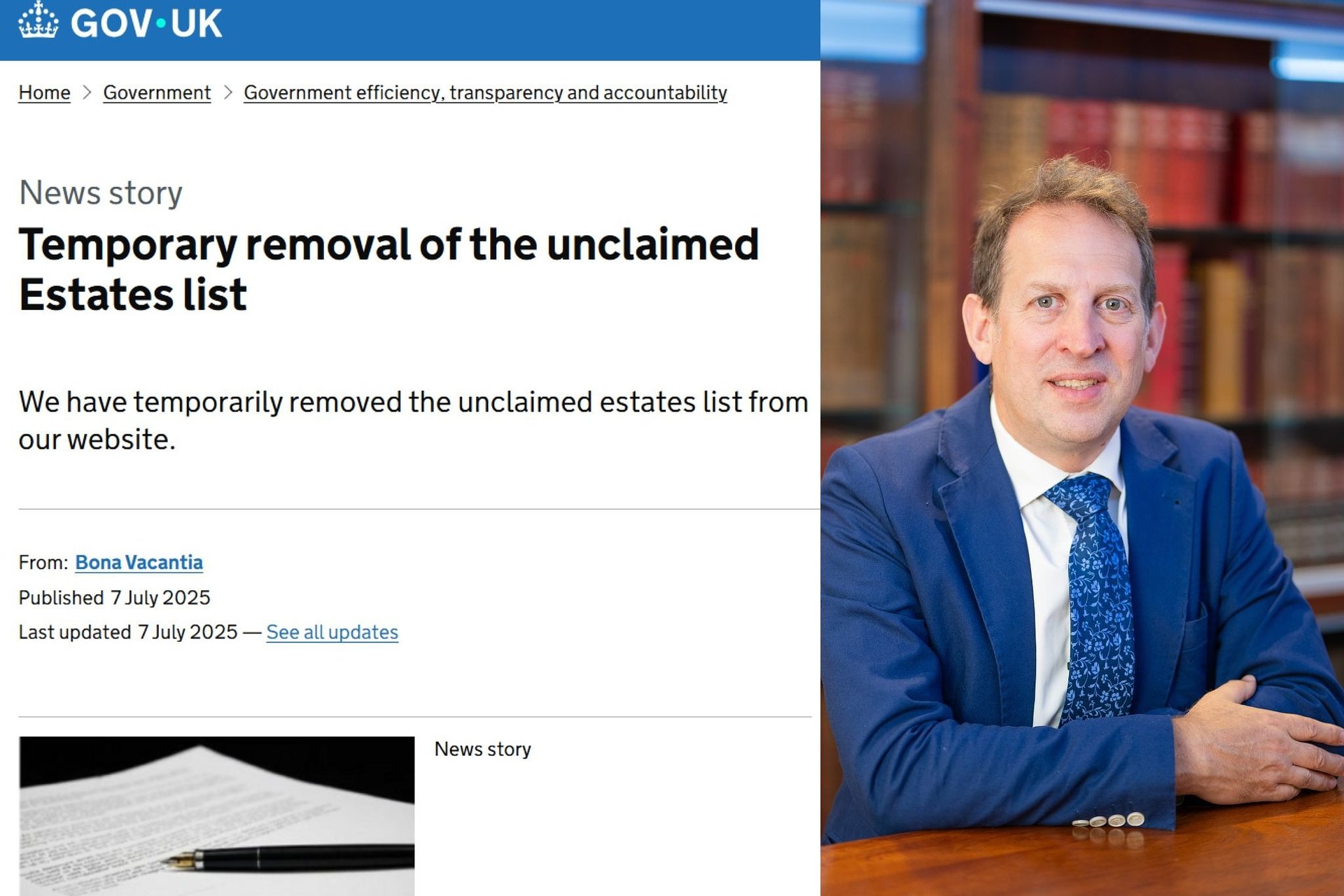 “Massive” Unclaimed Estates Backlog Risks Freezing Out Potential Heirs, Probate Firm Warns.