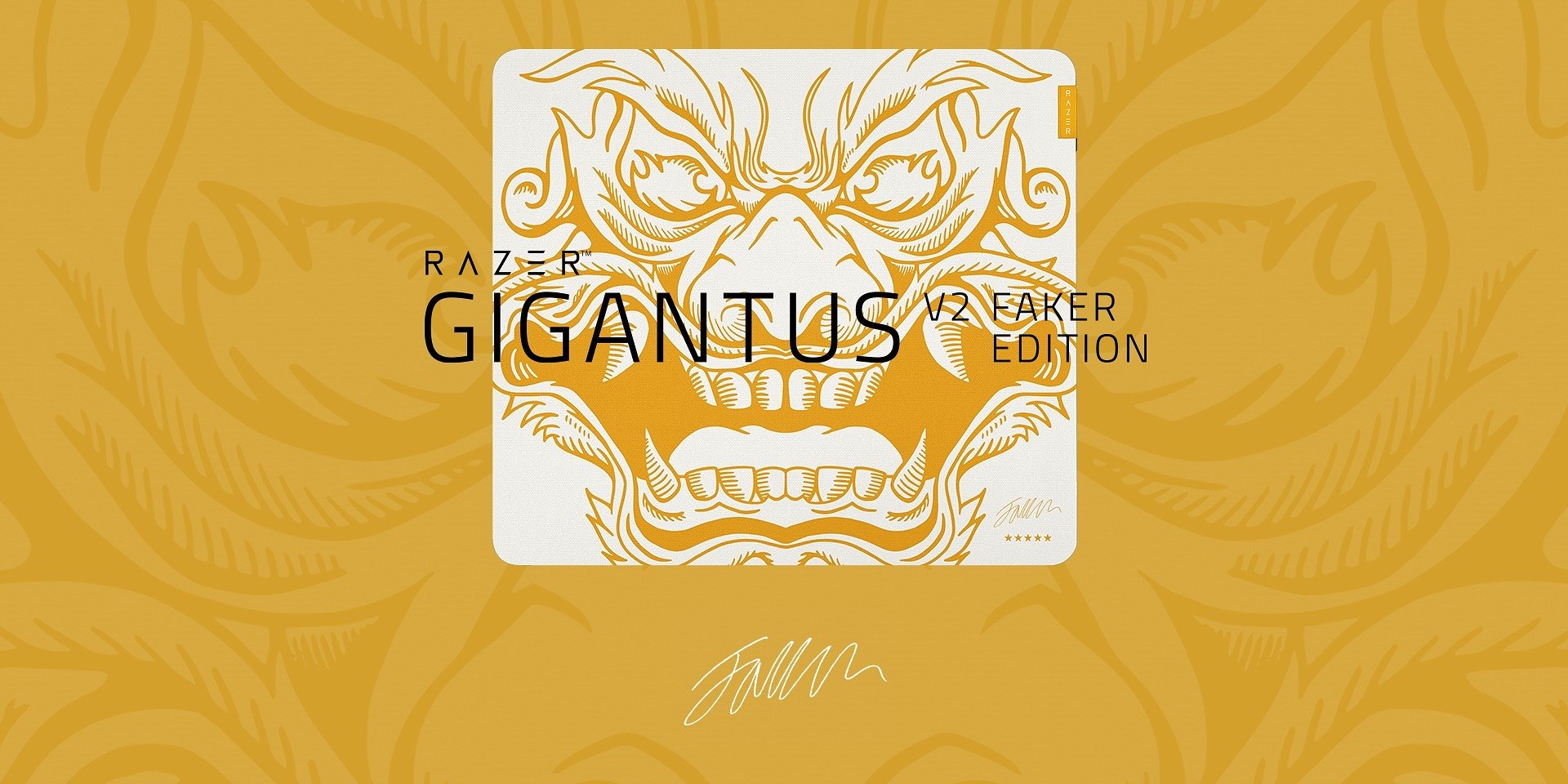 INTRODUCING THE EXCLUSIVE GIGANTUS V2 – FAKER EDITION, A MOUSE MAT FIT FOR THE UNKILLABLE DEMON KING