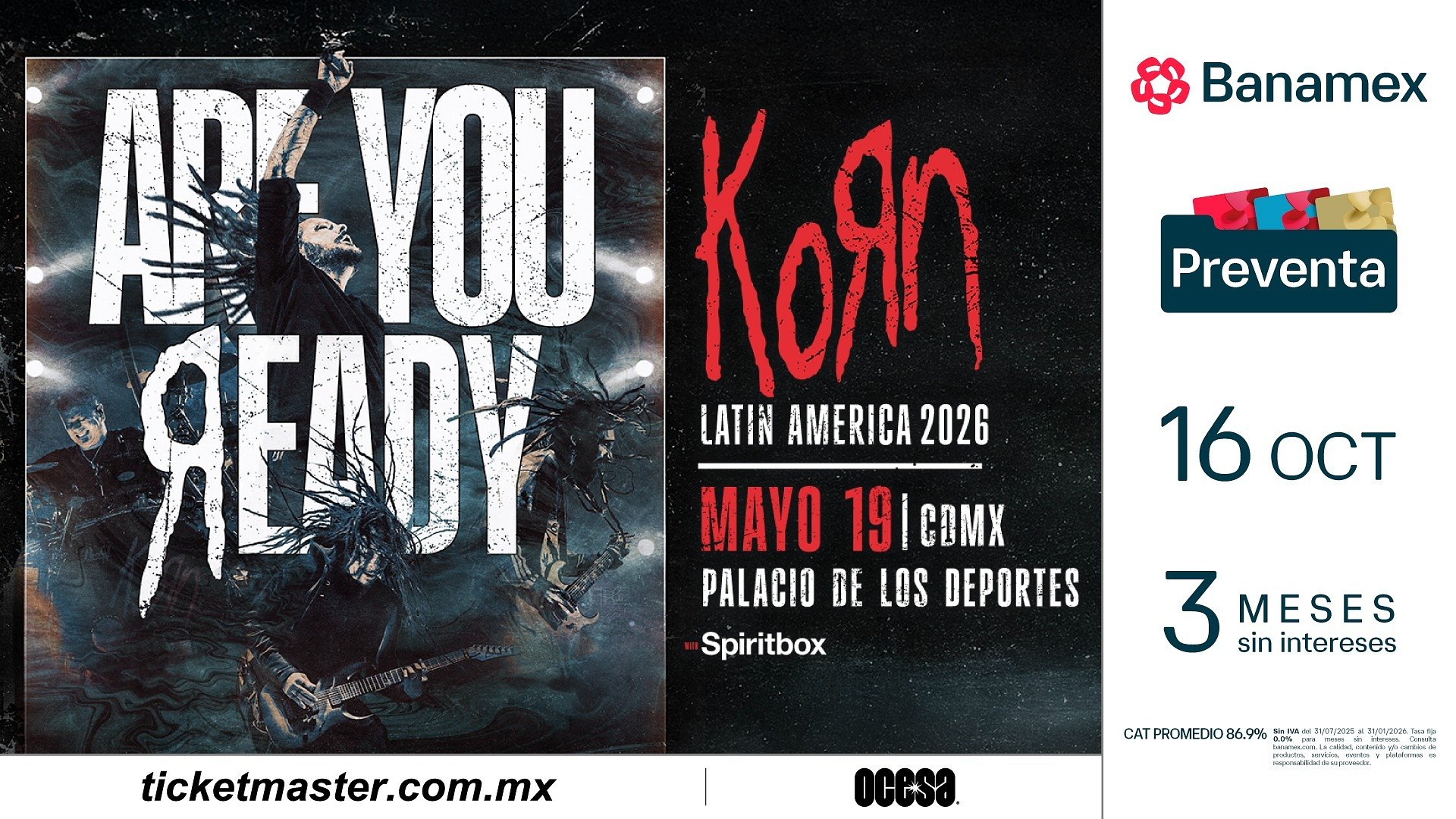 KoRn ofrecerá un show épico de una sola noche en la Ciudad de México como parte de su gira por América Latina