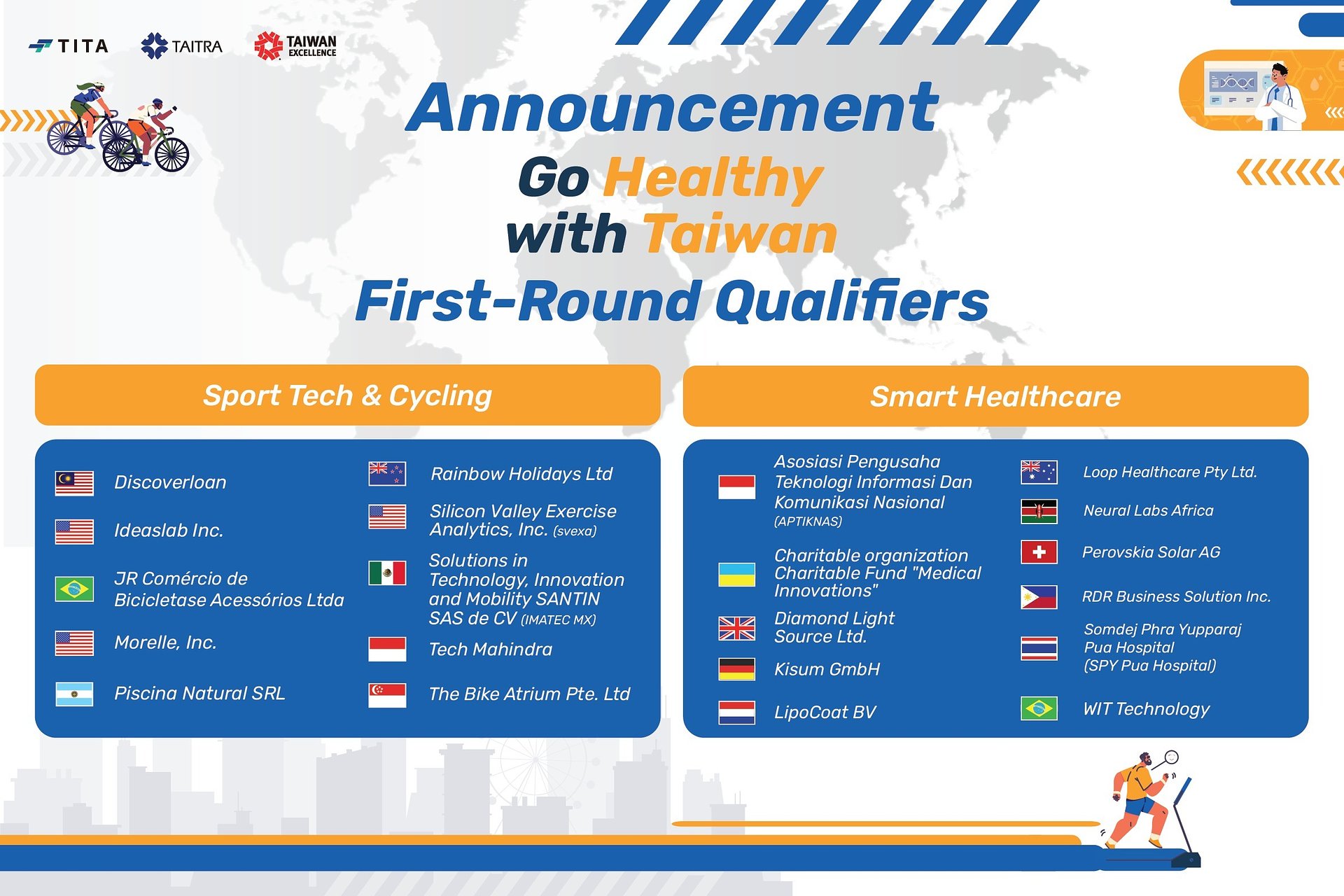 Taiwan Selects 21 Global Innovators to Drive Health Innovation in “2025 Go Healthy with Taiwan”