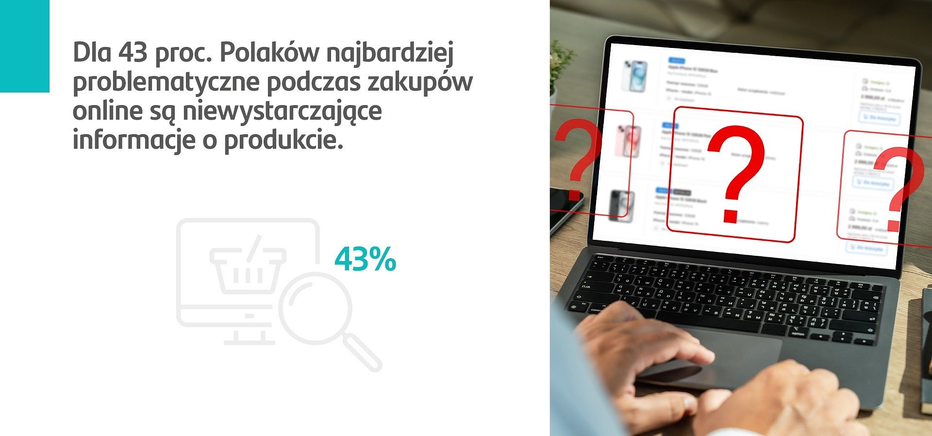 Santander Consumer Bank: Dla 43 proc. Polaków najbardziej problematyczne podczas zakupów online są niewystarczające informacje o produkcie