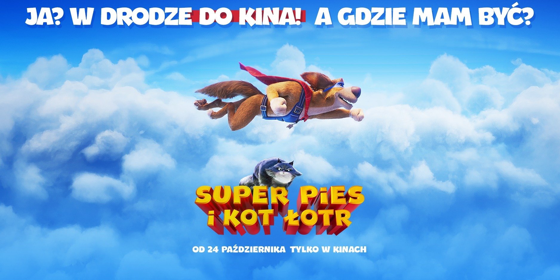 Spójrzcie w niebo! To ptak? To samolot? NIE! To SUPER PIES Charlie leci do kina!